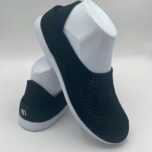 mahabis Unisex Black Mesh Slip-On Loafers w/ Cushioned Sole Womens 6.5-7 Mens 4